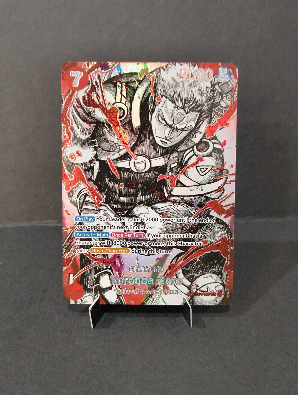 One Piece OP17 Roronoa Zoro EB04-007 Conqueror's Haki SP English